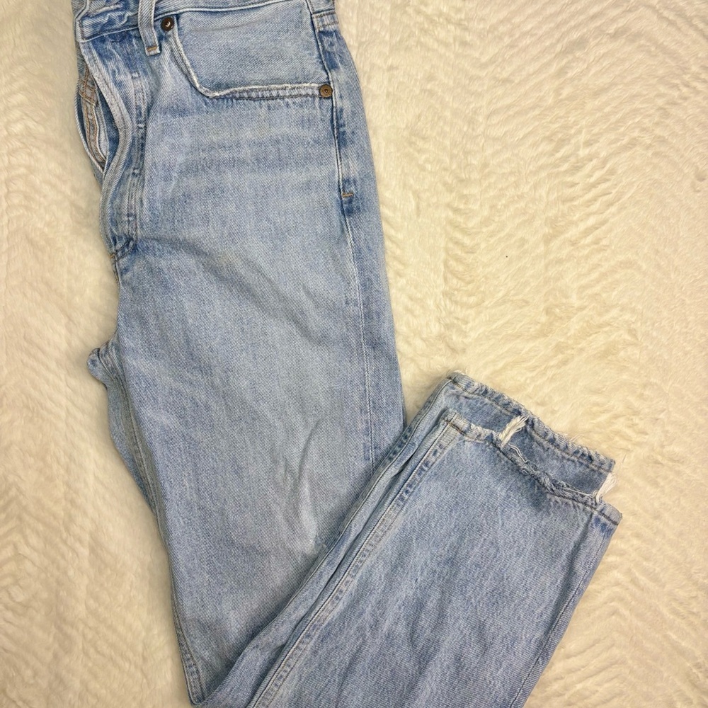 Agolde Women's Straight Leg Jeans in Light Blue